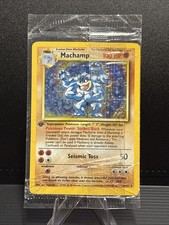 Pokémon TCG Machamp Holo Rare Card Set Base 8/102 1° Edizione Sigillato in Fabbrica MP