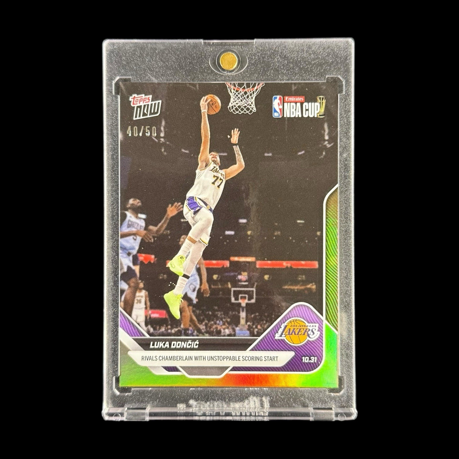 2025-25 Topps Now NBA #39 Luka Doncic GOLD Foil /50 Lakers