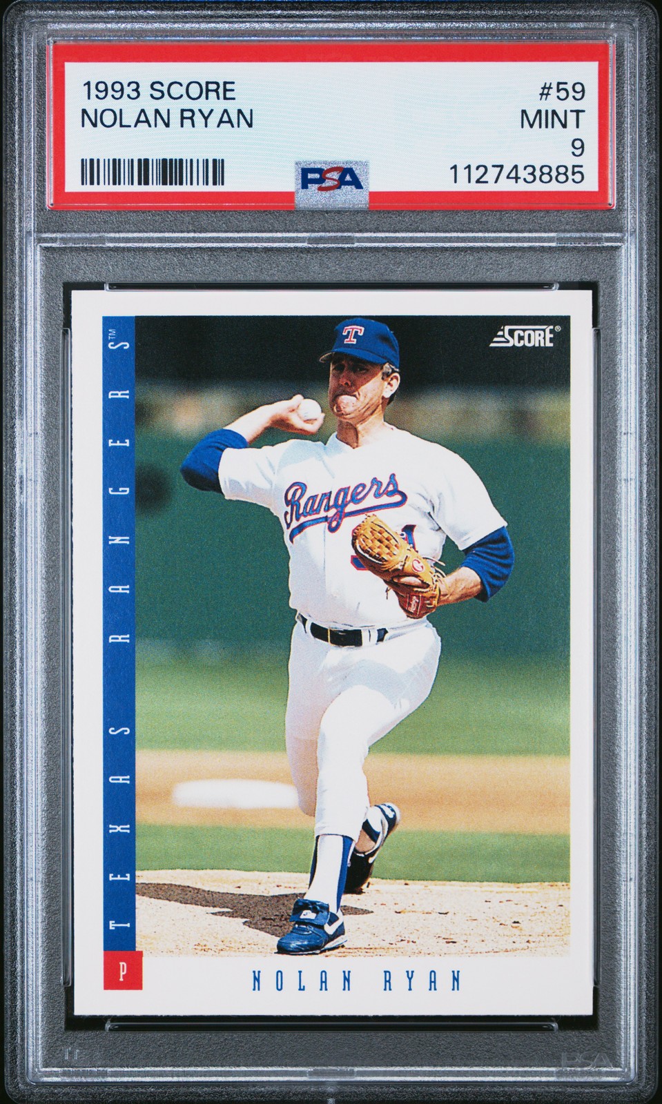 1993 SCORE #59 NOLAN RYAN PSA 9