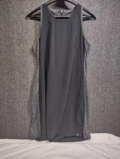Smartwool Women’s Merino Wool Sport Dress Black/Gray Medium Sleeveless Woven
