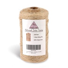 Handyman Crafts Natural Jute Twine Rope 1.5mm 328ft, Brown
