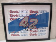 Kyle Petty Autographed Coors Light Flag 18x12 Inches
