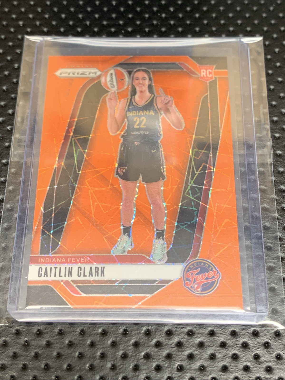 2024 Panini Prizm WNBA - Caitlin Clark #145 Orange Velocity Prizm (RC)