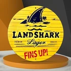 Landshark Lager Beer Logo Heavy-Duty Aluminum Tin Metal Signs Home Décor 8x8Wall
