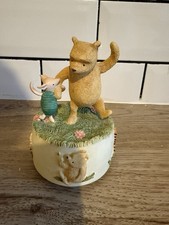 Classic Pooh Winnie and Piglet Musical Figurine By Border Fine Arts