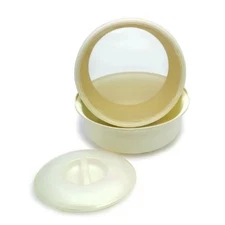 YBM Home Beige Plastic Sifter With Cover and Bowl N/A Modern & Contemporary