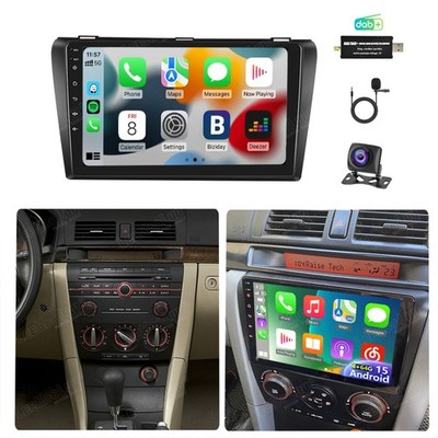 Für Mazda 3 2004-2009 4G+64GB Android 15.0 Apple Carplay Autoradio GPS DAB+ KAM