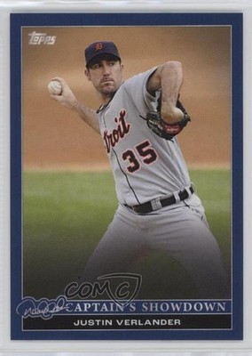 2022 Topps Derek Jeter Call of the Captain Navy Blue 28/175 Justin Verlander 0q3