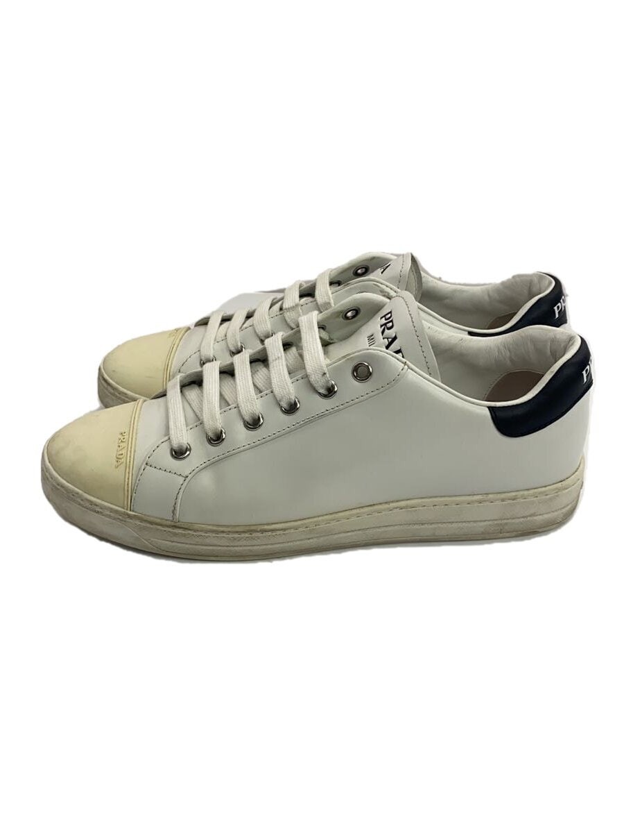 PRADA White Low Top Sneakers Size 38 Style 1E059M