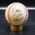1985-1987 Los Angeles Dodgers Signed Baseball Fernando Valenzuela +18 D15003