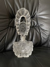 Wunderschöne Karaffe Kristallglas Deko Objekt  für Bad oder Vitrine, 23 cm hoch