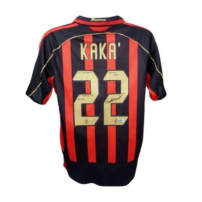 Kaka Signed & Inscribed AC Milan Jersey with Beckett COA - I