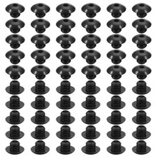 60pcs Pegboard Hook Locks Plugs for 1/4 Inch Pegboard Hooks, Black