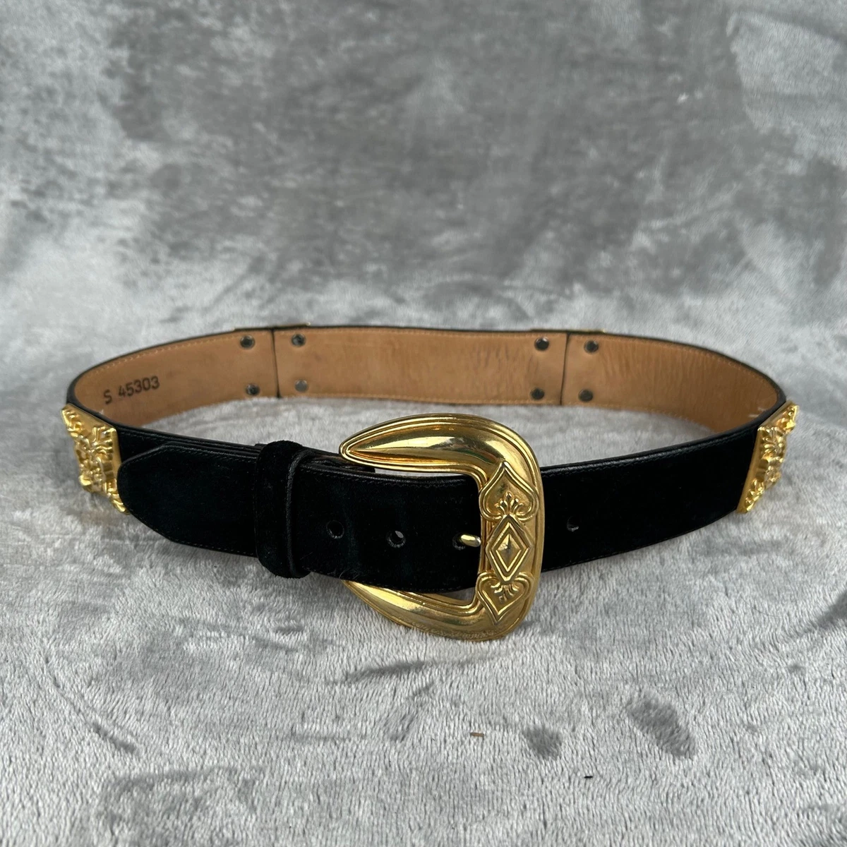 Brighton Classics Croc Embossed Belt Cream Silver Gold Heart Buckle USA ML 32 Heart Of Silver Belt - Brighton main image 2