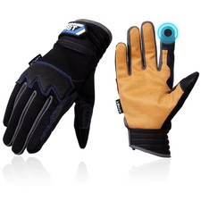 Work Gloves for Men, Professional Work Gloves Mechanic Touchscreen Working Co...