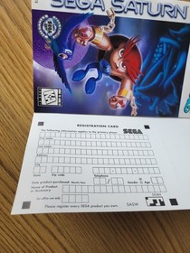 ASTAL - Sega Saturn - Complete in box CIB - With Register Card 