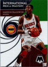 Hakeem Olajuwon #7 2019-20 Panini Mosaic International Men of Mastery Rockets