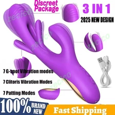 Flapping Vibrator Dildo Patting Clit G Spot Rabbit Vibrator Sex Toys for Women