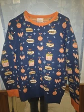 Whataburger Holiday Sweater Ugly Knit Long Sleeve, Size Small