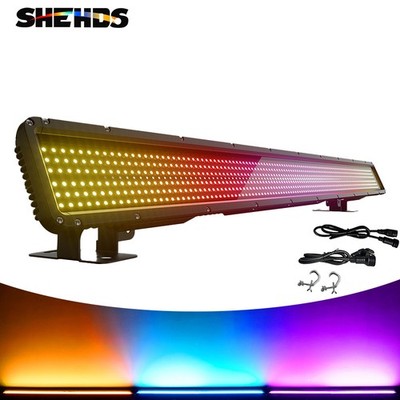 SHEHDS IP65 250W 5050 LED Strobe 672RGB Wall Wash Bar Light Waterproof DJ Club