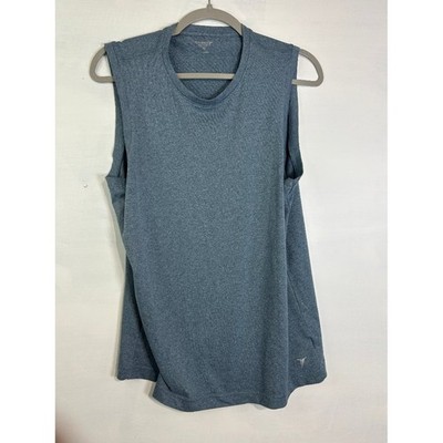 Old Navy Active Mens Medium Heather Blue Performance Tanktop Sleeveless Athletic