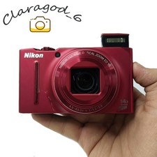 Nikon COOLPIX S8200 Digital Camera 16.1 MP 14x Optical Zoom w/Accessories Red s7