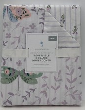 Pottery Barn Kids Margot Butterfly TWIN Duvet Cover  Lavender Multi