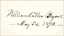 WILLIAM CULLEN BRYANT - SIGNATURE(S) 05/05/1873