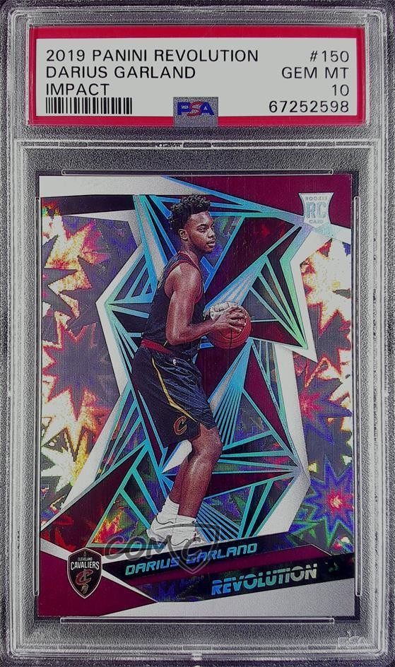 2019 Panini Revolution Rookies Impact 130/149 Darius Garland PSA 10 GEM MT 0y9r