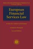 Matthias Lehmann (U. A.) | European Financial Services Law | Buch | Englisch
