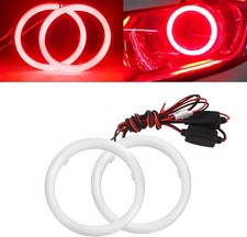 1 Pair 90mm Red Angel Eyes 60smd Cob Led Halo Ring For Car Motorcycles Driv