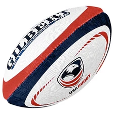 Gilbert USA Rugby Mini Ball Red White Blue Recreation Sports Gift 7 Inch