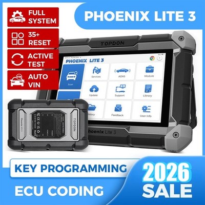 TOPDON Phoenix Lite 3 Online ECU Coding OBD2 Scan Tool Bidirectional All System