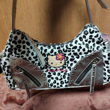 Sanrio Hello Kitty Suntan Leopard Shoulder Bag Abel Limited Silver Rare Japan