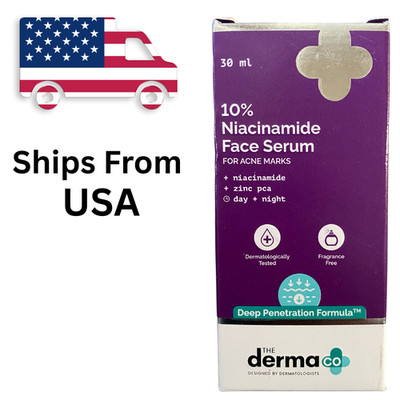 The Derma Co 10% Niacinamide Face Serum 30ml | For Acne-Prone Skin | US Ship