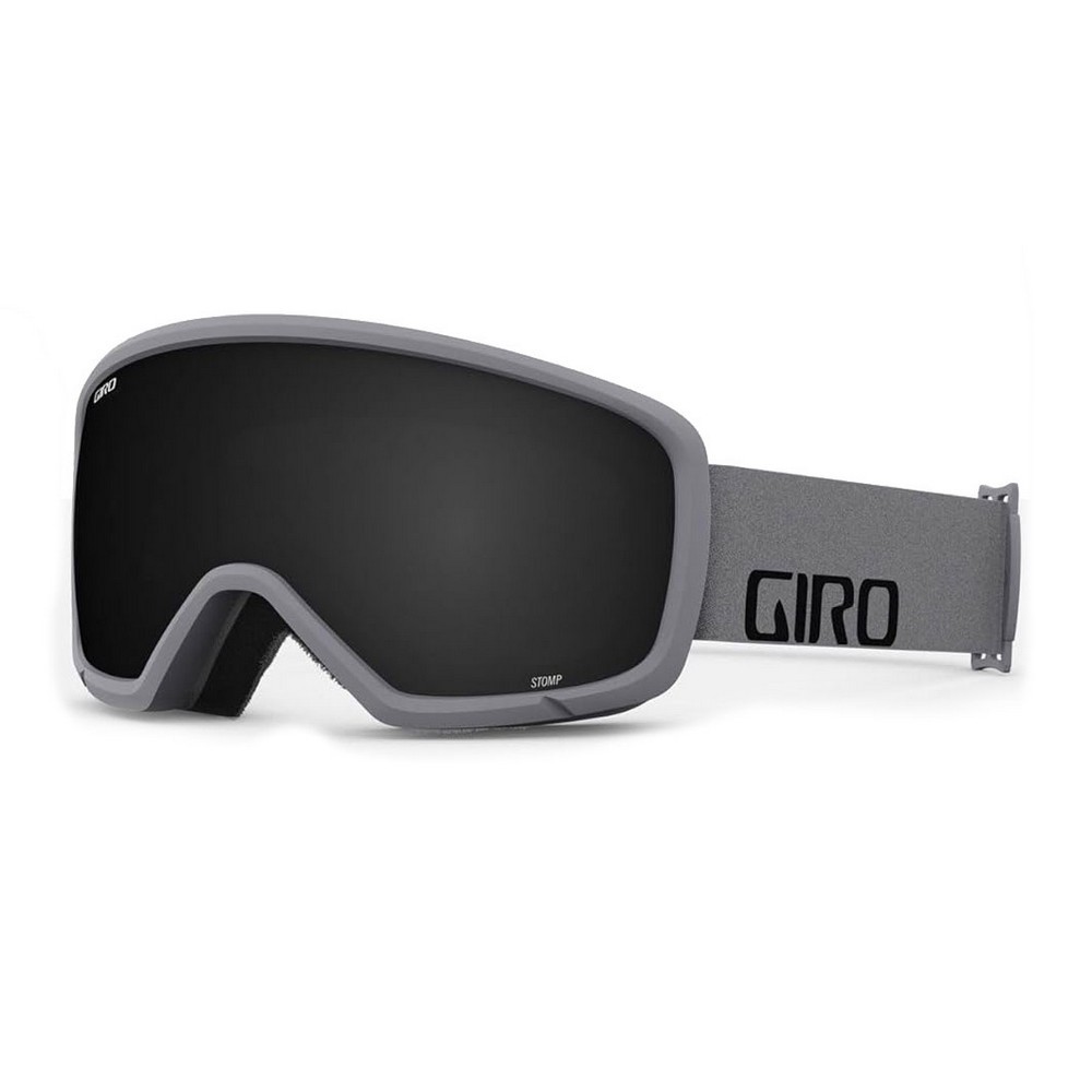 Youth Giro Stomp Ski Snow Goggle Grey Wordmark Ultra Black