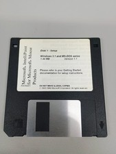 Microsoft IntelliPoint Mouse Software Floppy Disk 1.44MB Windows 3.1 MS-DOS