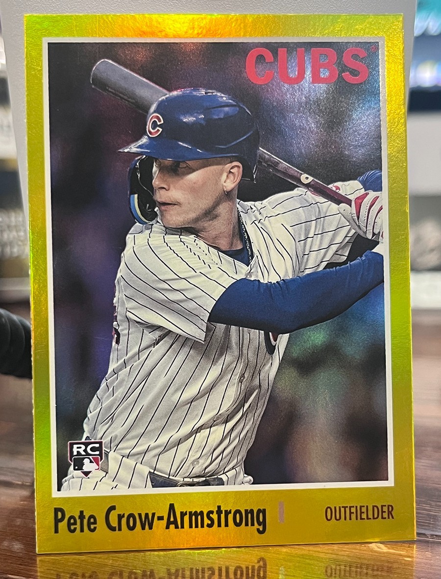 2024 Topps Archives PETE CROW-ARMSTRONG #146 Yellow Foilboard (RC) Chicago Cubs