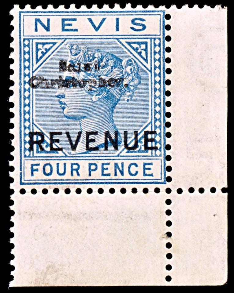 5282 St Christopher 4d Blue Revenue. 1883. MLH Foto 3 de 4