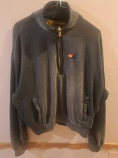 Aviator Nation 1/4 Zip Hoodie Size XS Dark Gray Rainbow Stripes Women's Faded
