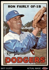 1967 Topps #94 Ron Fairly May have Blue Dot in the Sky Dodgers 3 - VG