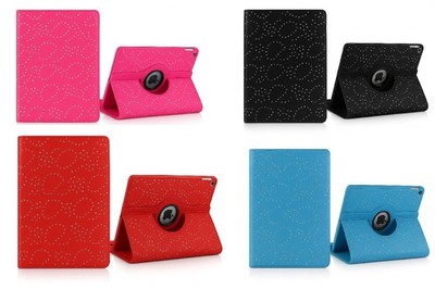 Bling 360 drehbare Hülle für iPad Pro 9,7'' Mini 4 Mini 5 7,9'' Leder Smart Cover