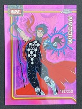 Wiccan 2026 Topps Chrome Marvel Comics Pink Refractor Base /250 #198