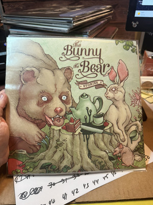 The Bunny The Bear   Stories 2 x Lathe Cut 10'' Clear VINYL NEVER PLAYED /100