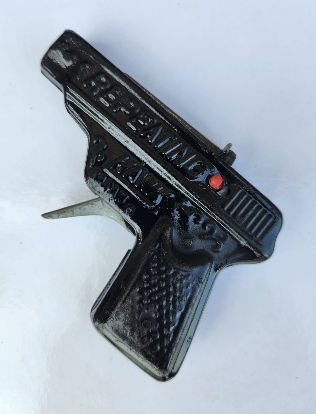 OGGETTO,ANTICA PISTOLA GIOCATTOLO DA COLLEZIONE A CAPSULE(1960),VEDI FOTO