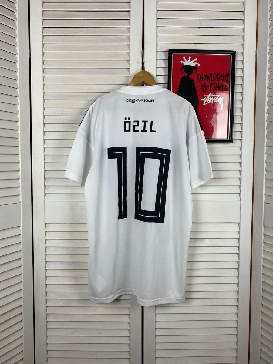 Germany 2017 Deutscher Home Soccer Jersey Shirt OZIL #10 Adidas