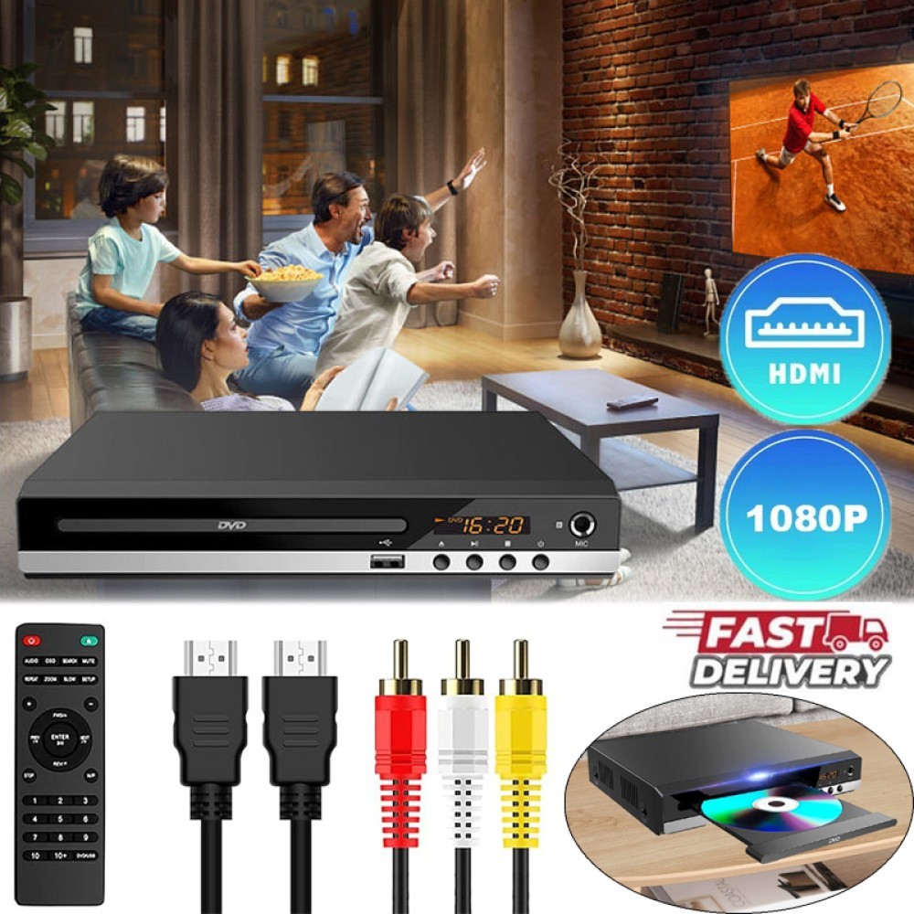 HDMI DVD Player for TV 1080P Region Free CD DVD Players for 