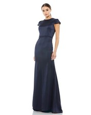 Ieena for Mac Duggal 26648 Jewel Neck Cap Sleeve Dress MIDNIGHT SIZE 4