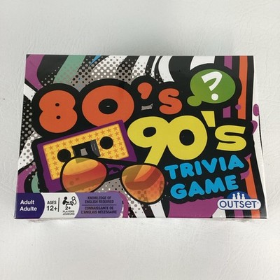 80's 90's Trivia Game Adult Party Pop Culture Decades 2018 Outset Sealed New