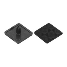 10Pcs Standard Plastic Square Aluminum Extrusion End Cap Black 25x25mm